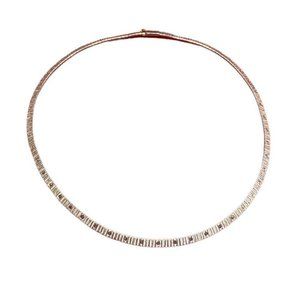 NED BOWMAN BC 925 Signed Art Deco Style Choker Necklace 16.5 Inches